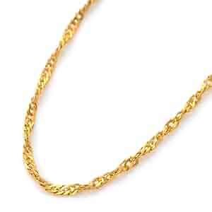 【K24】純金スクリューチェーンネックレス（真珠付き）　シャムさん専用 K24】純金スクリューチェーンネックレス（真珠付き） シャムさん